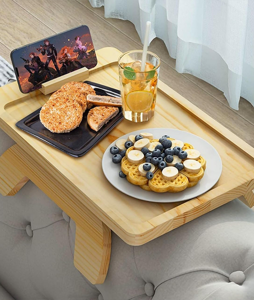 ComfyHaven Bamboo Sofa Arm Tray – ComfyHaven - Your Oasis of Comfort
